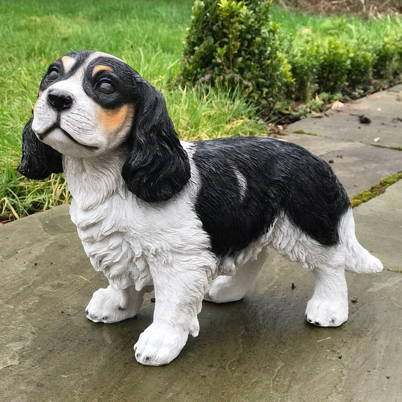 Large (31cm) Cavalier King Charles Spaniel figurine, heavy weight,  home or garden decoration