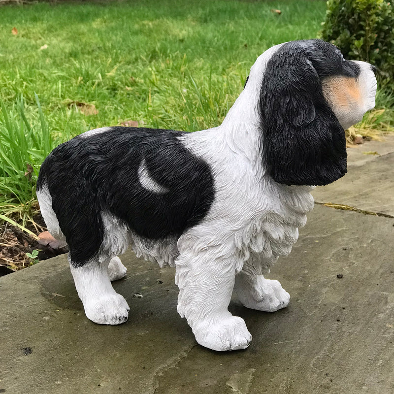Large (31cm) Cavalier King Charles Spaniel figurine, heavy weight,  home or garden decoration