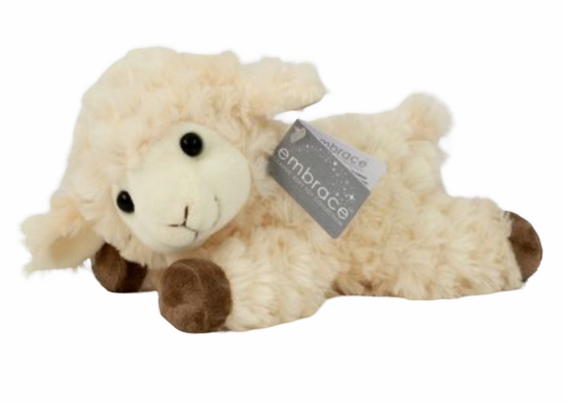 Plush Soft 'Leaping Larry' lamb children's toy or nursery decoration, in two sizes, great sheep lover gift