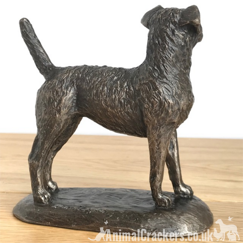 Bronze Border Terrier ornament figurine by Harriet Glen, quality dog lover gift