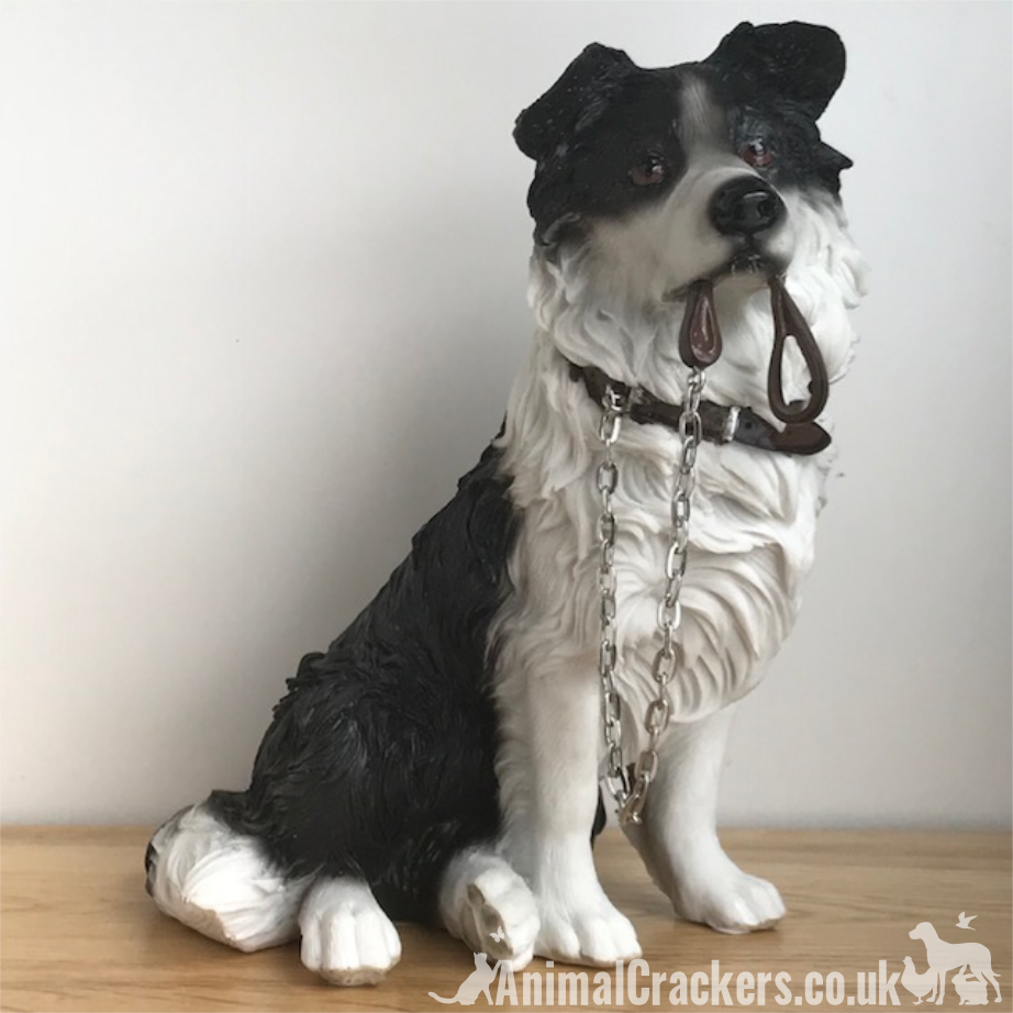 Vintage Teviotdale Border Collie Dog Figurine Realistic Vintage Teviotdale Border Collie Dog Figurine Realistic