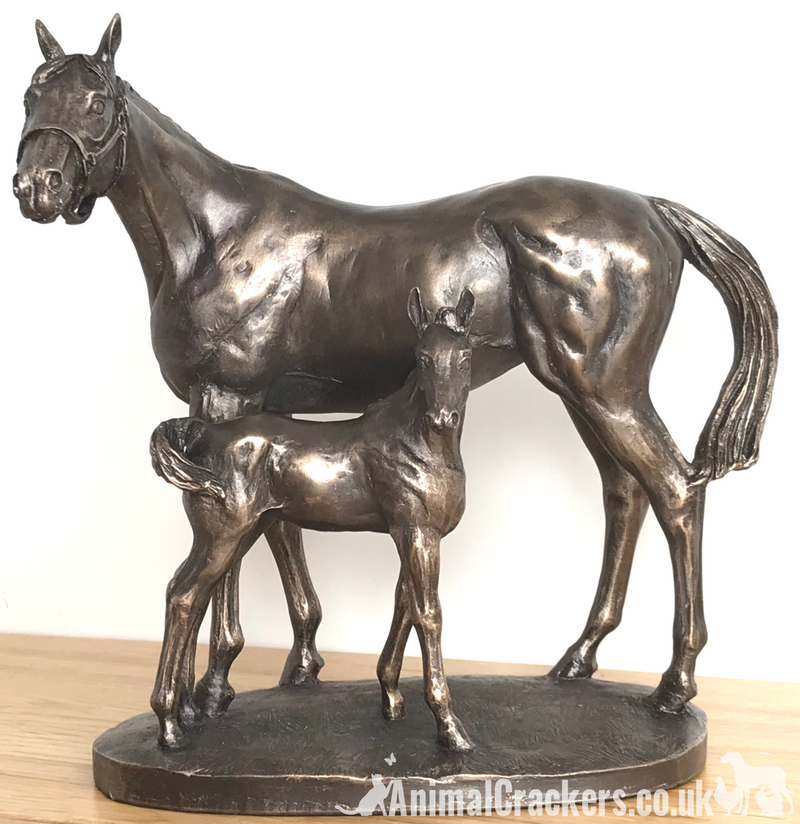 Mare & Foal ornament in Cold Cast Bronze, by David Geenty