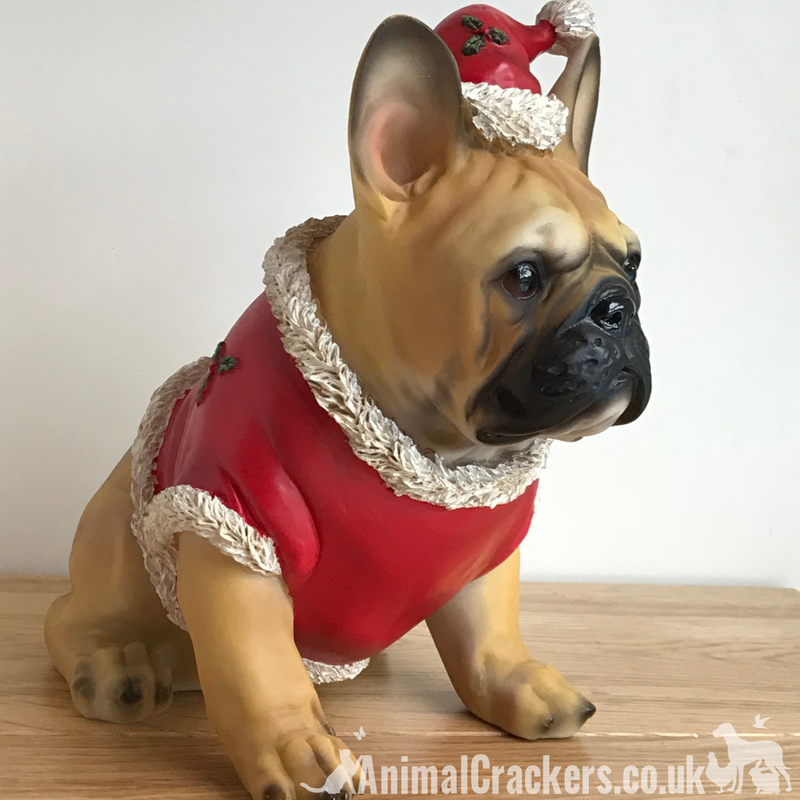 French Bulldog (Tan) Frenchie Dog Christmas jumper outfit ornament decoration