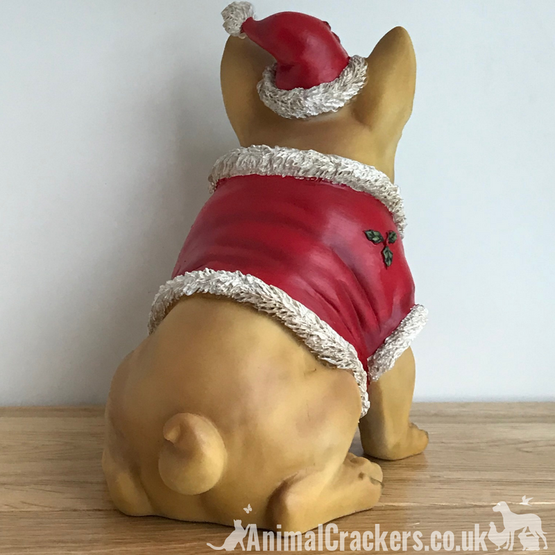 French Bulldog (Tan) Frenchie Dog Christmas jumper outfit ornament decoration