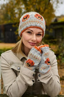 Pachamama Highland Cow Beanie Hat Chunky Knit Merino Wool