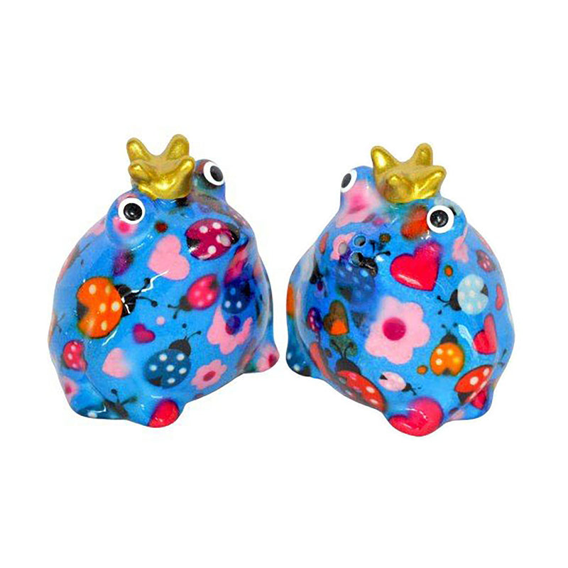 Pomme Pidou 'Freddy' Frog Shaped Ceramic Salt and Pepper Shaker Set