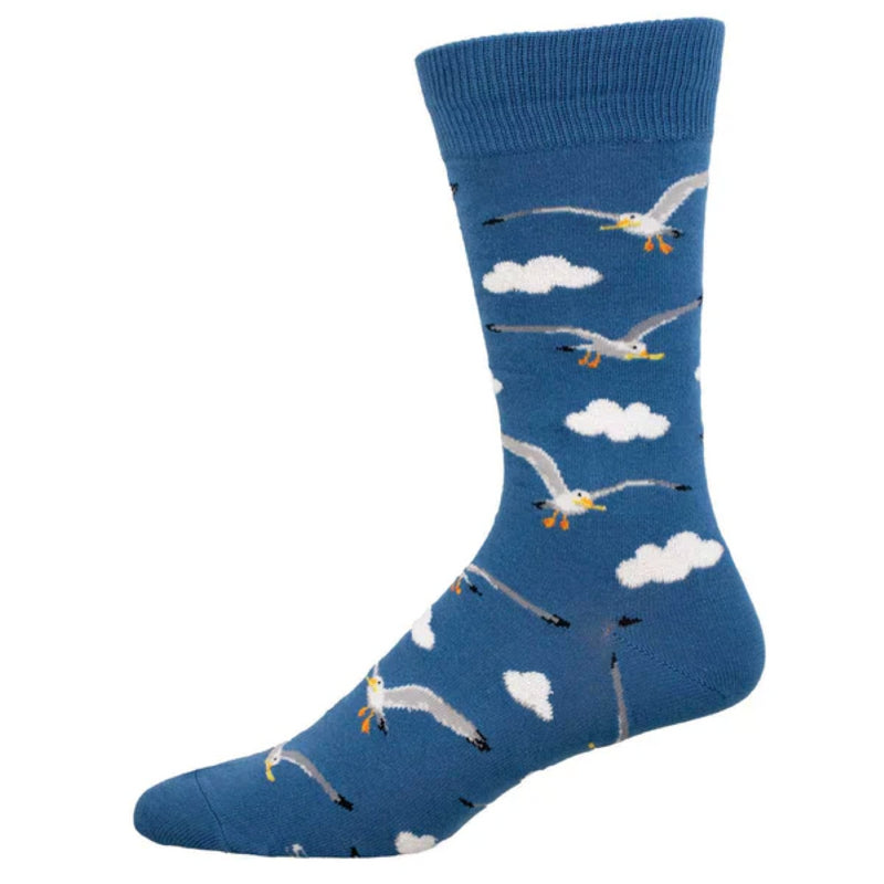 Socksmith 'MINE NOW' Seagull design Mmen's quality cotton mix crew socks