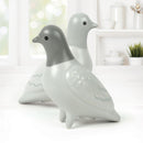 Novelty Pigeon shaped quality ceramic Salt & Pepper shaker set