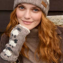 Pachamama Sheep Design Handwarmers Chunky Hand Knit Wool