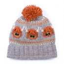 Pachamama Highland Cow Bobble Beanie Hat Chunky Knit Merino Wool