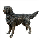 Retriever figurine in solid cold cast bronze, gift boxed