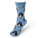 Women's Basset Hound Dog Socks, Quality Cotton Mix, Vibrant Colours, One Size