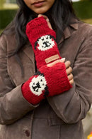 Pachamama Smiley Dog Handwarmers All Wool Chunky Knit