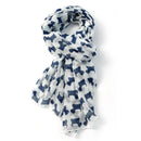 'Mini Scottie' Scottish Terrier design lightweight Scarf in a choice of colours