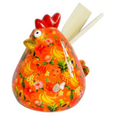 Pomme Pidou 'Matilda' ceramic Chicken shaped kitchen utensil holder with utensils