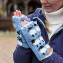 Pachamama Sheep Design Handwarmers Chunky Hand Knit Wool