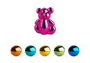 Pomme Pidou 'Waldo' Folly Fiesta mirror finish ceramic Teddy Bear shaped Money Box (Small)