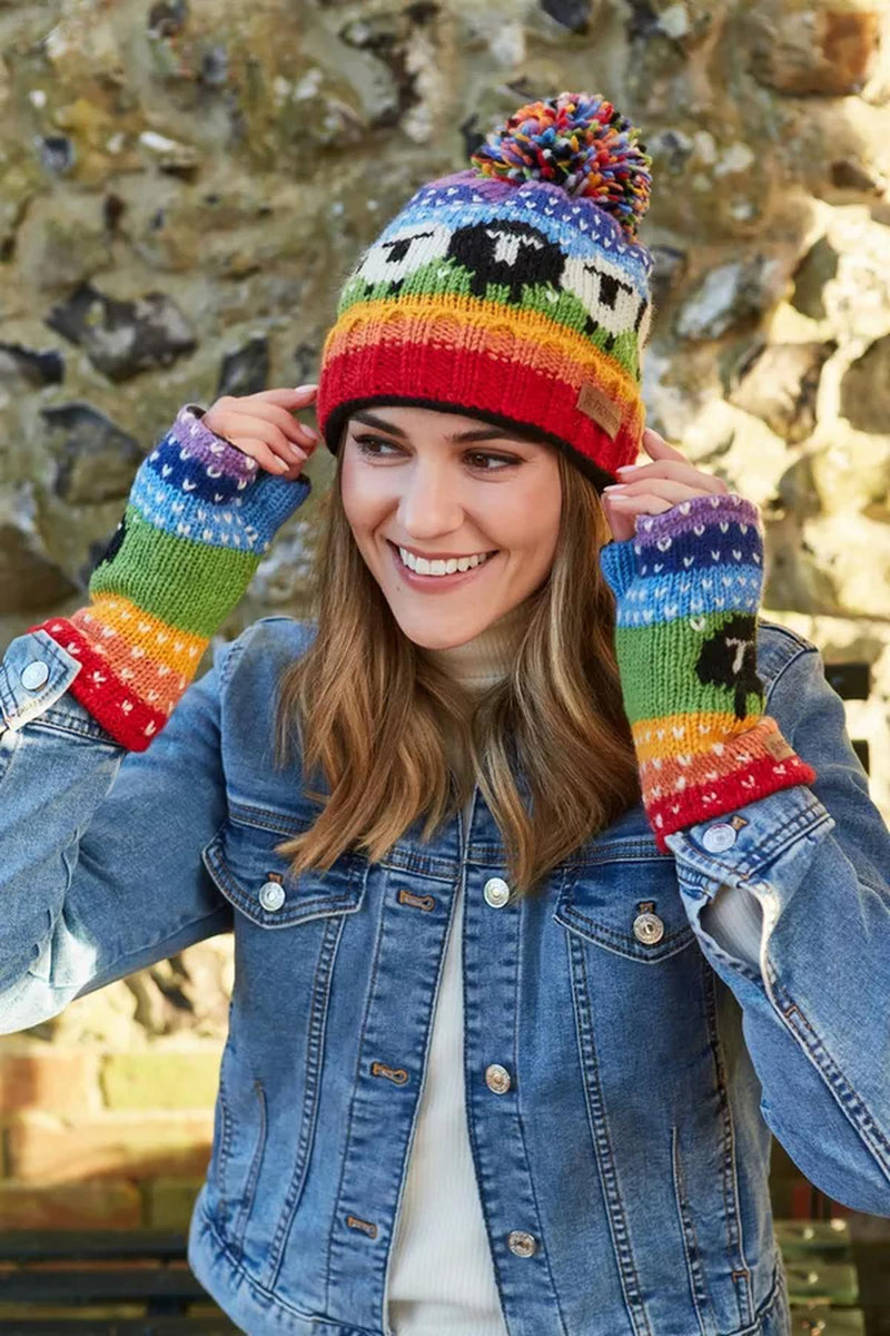 Pachamama Black Sheep Handwarmer Rainbow