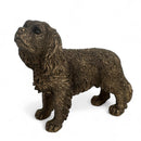 King Charles Spaniel Dog figurine, Leonardo Reflections Bronzed, gift boxed