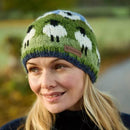 Pachamama 'Flock Of Sheep' Design Chunky Knit Wool Beanie Hat