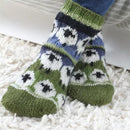 Pachamama Flock Of Sheep Sofa Socks Chunky Knit All Wool