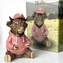 Holly in a Hoodie, from the Hughie Highland Cow range by Lesser & Pavey