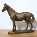 Horse figurine from the Leonardo Reflections Bronzed range, length 17.5cm. Gift boxed