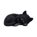 Sleeping Black Cat Figurine Ornament, Decoration Or Memorial