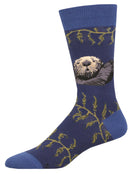Socksmith 'SEA OTTER ' Otter design Men's quality Cotton mix crew socks, one size