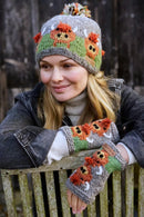Pachamama Herd Of Highland Cows Bobble Beanie All Wool Chunky Knit