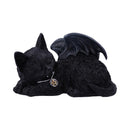 Black Cat With Bat Wings Figurine, 18cm