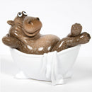 Hippopotamus in Bath Tub ornament from the Bathtime collection by Lesser & Pavey