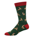 Socksmith 'Leaping Reindeer' Socks Quality Bamboo Mix Novelty Christmas Gift, men's one size