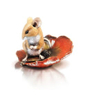 Richard Cooper Studio Bronze Mouse on Poppy by Michael Simpson