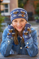 Pachamama Beehive Handwarmer Denim