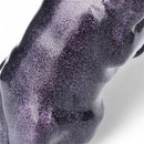 French Bulldog figurine in a purple sparkle finish, modern home decoration
