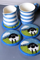 Pachamama Flock Of Sheep Coaster 10cm Pk 4