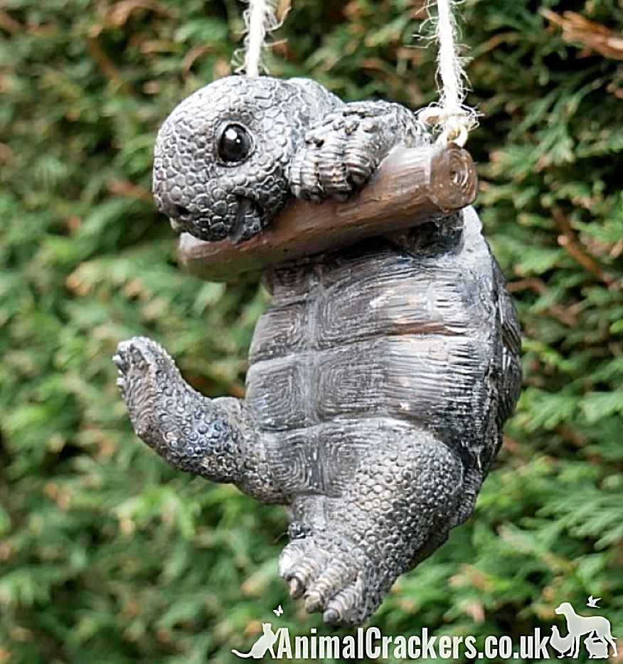 Tortoise Ropes Swinging Tortoise on rope hanging garden decoration