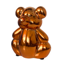 Pomme Pidou 'Waldo' Folly Fiesta mirror finish ceramic Teddy Bear shaped Money Box (Small)