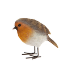 Two Robin figurines in different poses, indoor or outdoor garden decoration