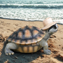 Horace the Holiday Tortoise, novelty home or garden ornament, length 22cm