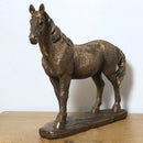 Horse figurine from the Leonardo Reflections Bronzed range, length 17.5cm. Gift boxed