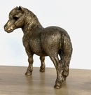 Shetland Pony horse ornament figurine from the Leonardo Bronzed Reflections range, gift boxed