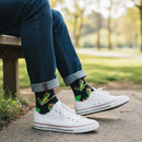 Men's Novelty Frog Design Socks, Quality Cotton Mix, One Size