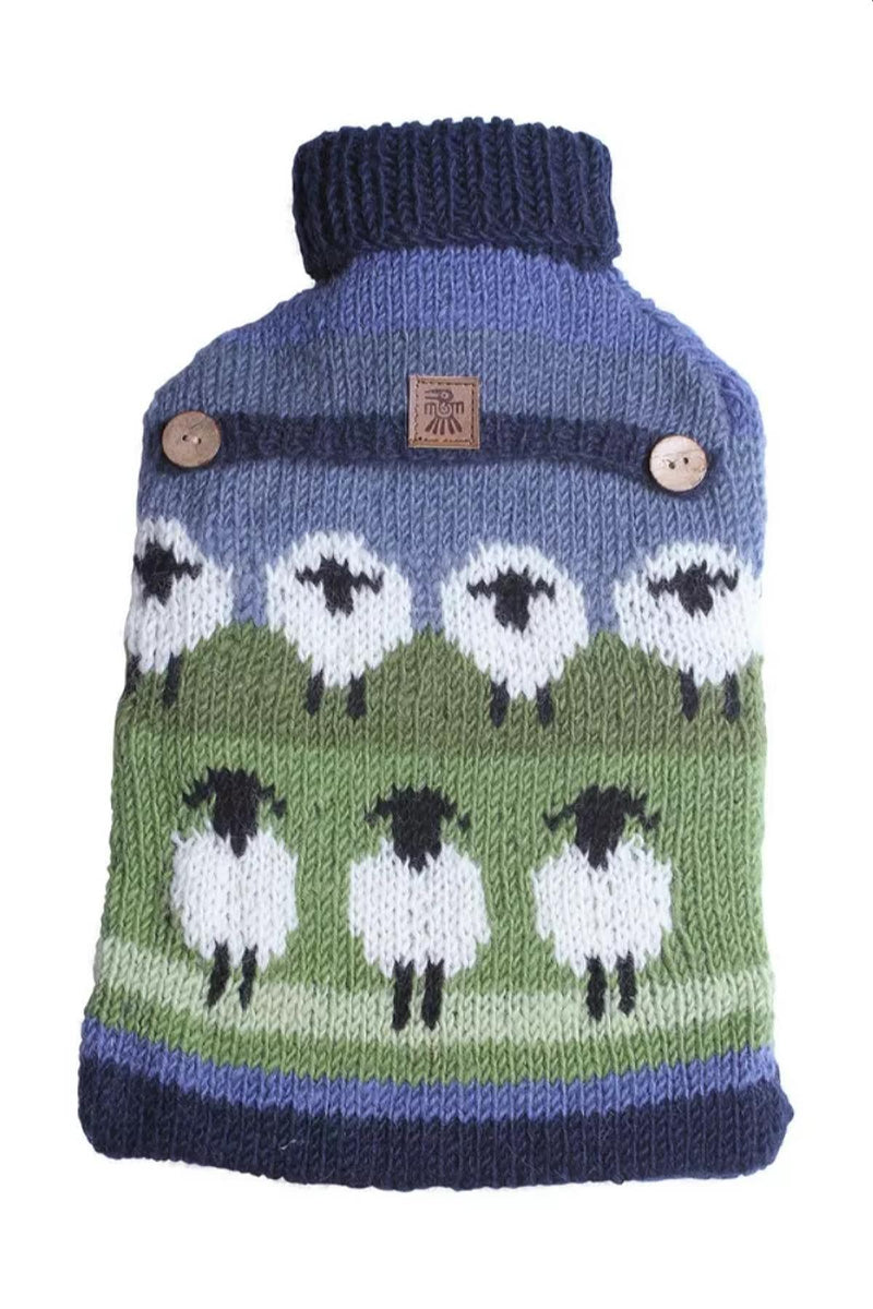 Pachamama Flock Of Sheep Hot Water Bottle