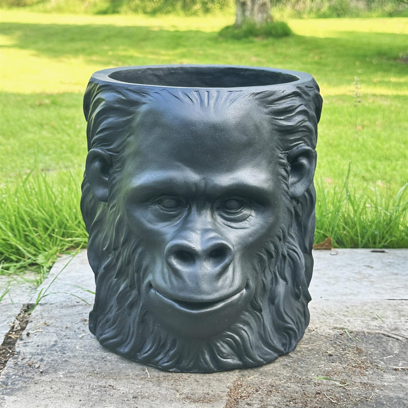 Gorilla Head shaped Planter novelty home or  garden decoration