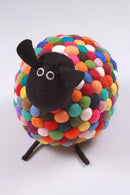 Pachamama Ziggy The Sheep Doorstop, Vibrant Coloured Heavy Weight, Felted Wool