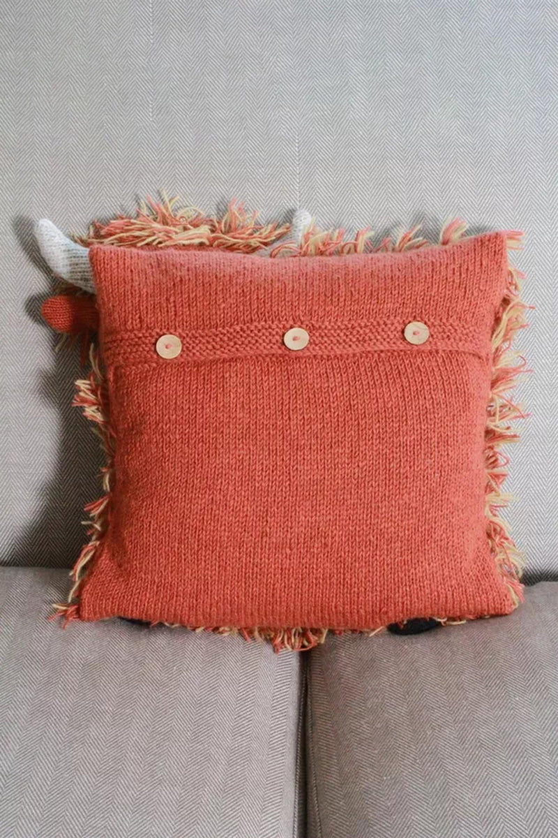 Pachamama Hairy Highland Cow Cushion Cover