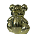 Pomme Pidou 'Waldo' Folly Fiesta mirror finish ceramic Teddy Bear shaped Money Box (Small)