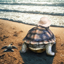 Horace the Holiday Tortoise, novelty home or garden ornament, length 22cm